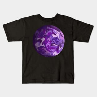 realistic purple planet Kids T-Shirt